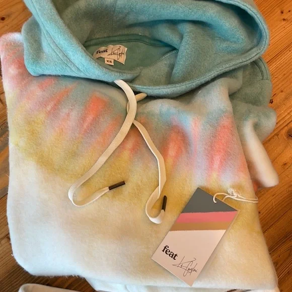 Kristin Cavallari X feat Retro stripe blanket hoodie XS - Picture 9 of 10